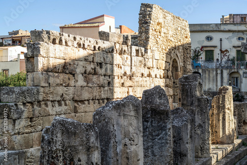 Ruines romaines dans le centre de Syracuse photo