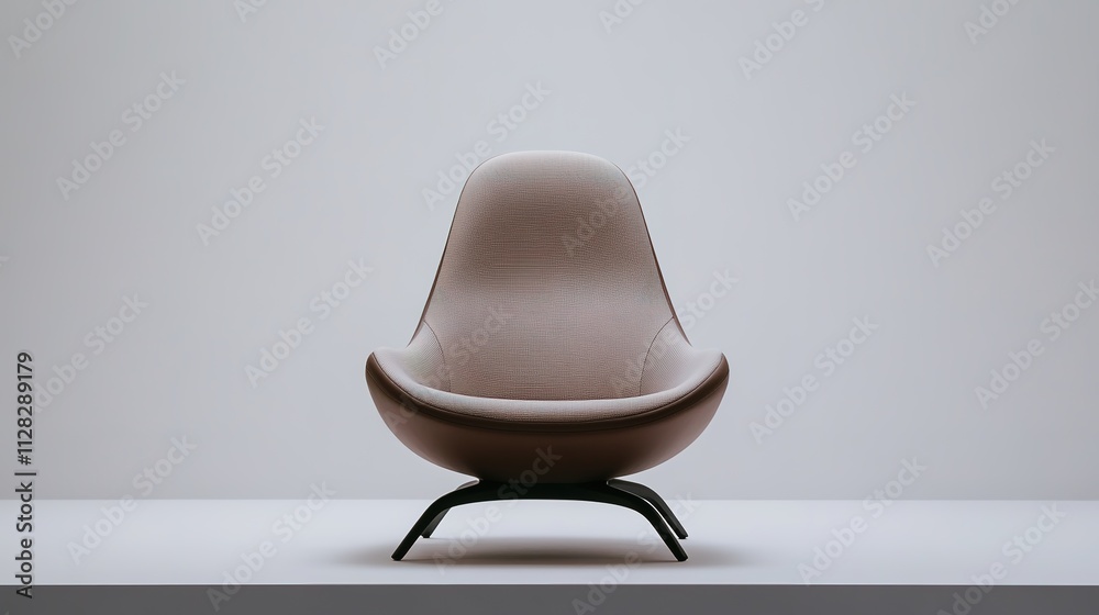 compact car seat with fabric and leather detailing displayed on clean white background compact car seat with fabric and leather detailing displayed on clean white background