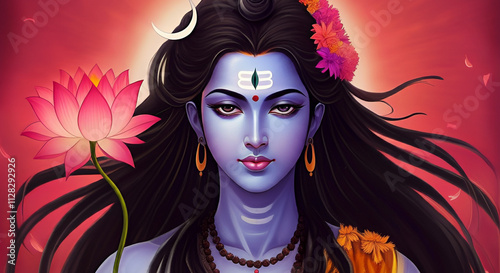 A divine portrayal of Lord ...