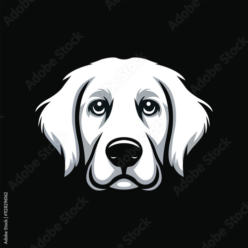 Luna Dog Face Logo Vector Design