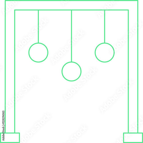 Monkey Bars icon single vector illustration