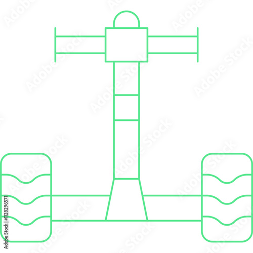 Segway icon single vector illustration