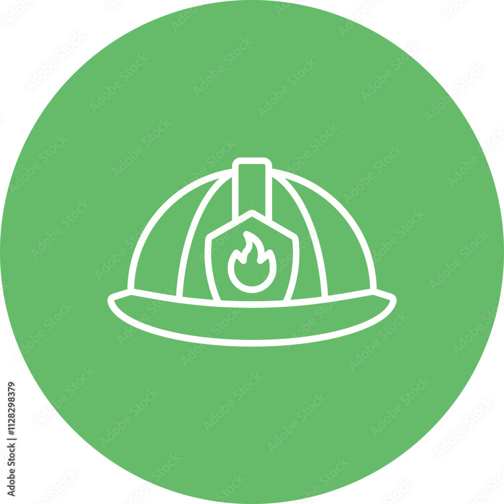 Firefighter Helmet Icon Firefighter Helmet Icon