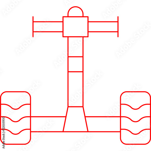 Segway icon single vector illustration