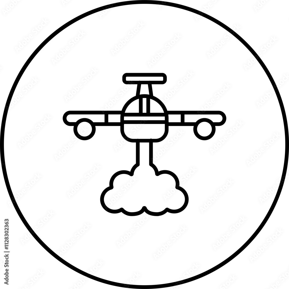 Firefighter Plane Icon
