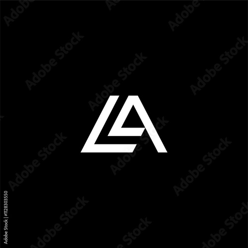 Free Download Monogram Letter LA or AL logo concept vector icon - GFXLoad