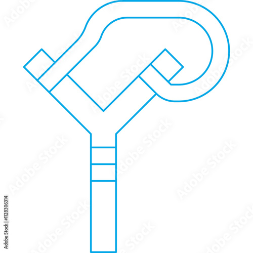 Slingshot icon single vector illustration