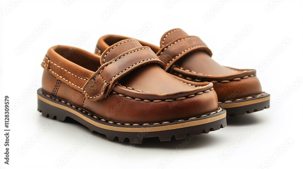 Faux leather baby loafers a penny strap design blending classic charm with functionality for infant fashion Faux leather baby loafers a penny strap design blending classic charm with functionality for infant fashion