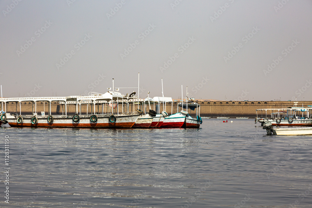Small harbor on Nile near Aswan