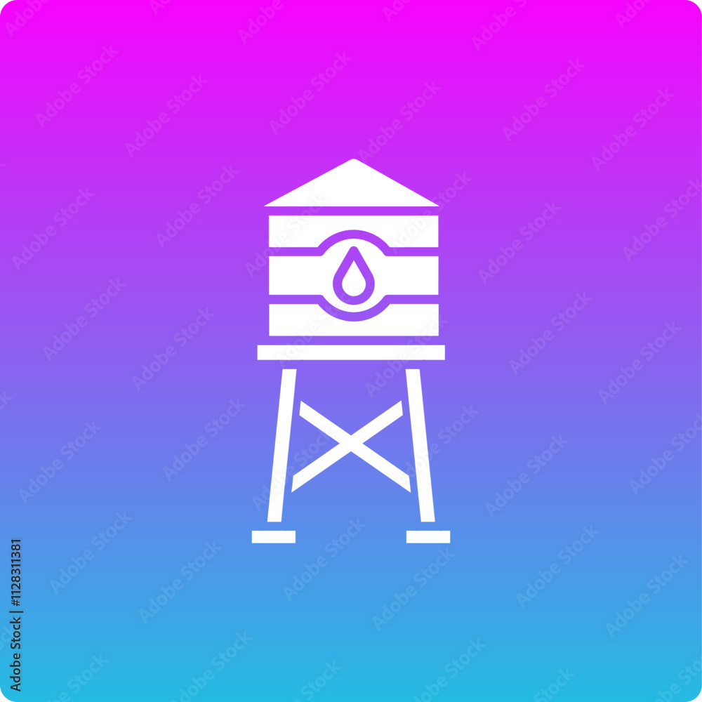 Water Tower Icon Water Tower Icon