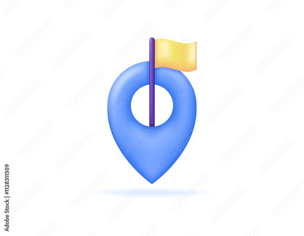concept of location or place to visit. destination address. destination location sign. illustration of address or location symbol with a flag. symbol or icon. minimalist 3d style design. element concept of location or place to visit. destination address. destination location sign. illustration of address or location symbol with a flag. symbol or icon. minimalist 3d style design. element