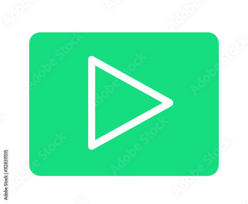 Free Download シンプルな緑色の動画アイコン	 - GFXLoad