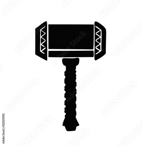 Thor's hammer Mjölnir icon