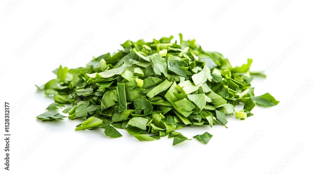 Chopped Arracacia isolated in white background Chopped Arracacia isolated in white background