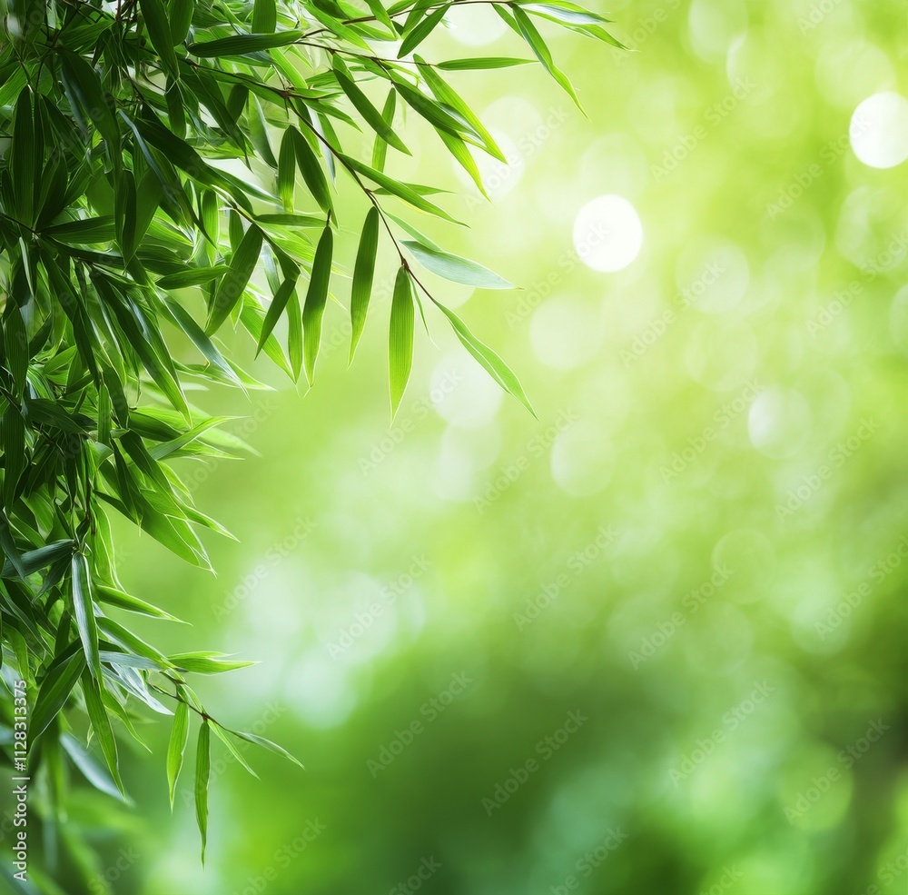 Fresh Green Bamboo Leaves with Sunlight Bokeh
Fresh Green Bamboo Leaves with Sunlight Bokeh