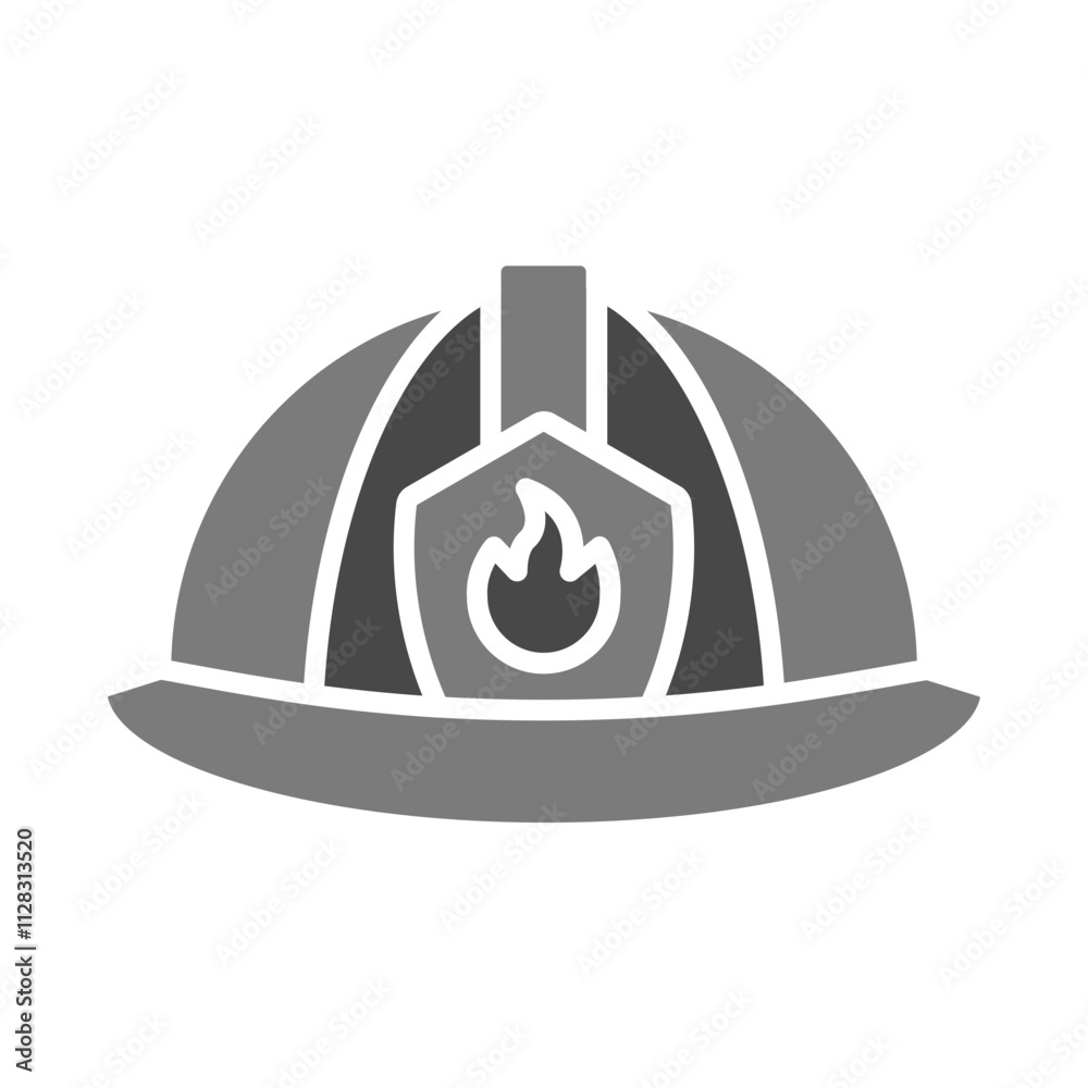 Fototapeta premium Firefighter Helmet Icon