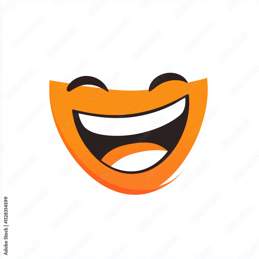 vector logo illustration character laugh vector logo illustration character laugh