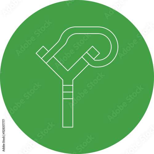 Slingshot icon single vector illustration