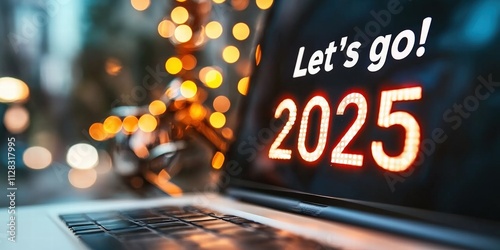 Let's Go 2025 Countdown Celebration with Bright Lights photo