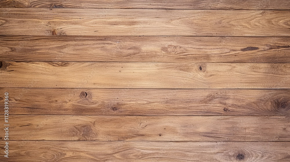 A close-up view of a wooden floor with a natural grain pattern. A close-up view of a wooden floor with a natural grain pattern.