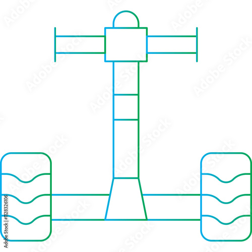 Segway icon single vector illustration