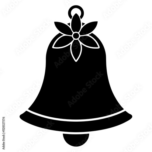 christmas bells isolated on white background