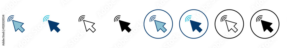 Click icon vector isolated on white background. Cursor icon. Computer mouse click cursor black arrow icons. pointer arrow Click icon vector isolated on white background. Cursor icon. Computer mouse click cursor black arrow icons. pointer arrow