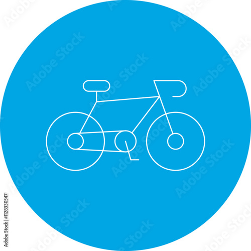 Bycicle icon single vector illustration