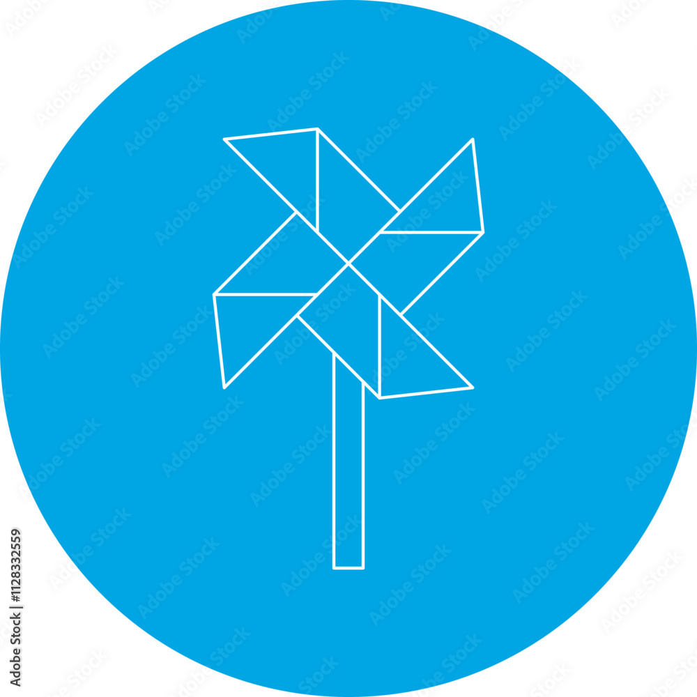 Pinwheel icon single vector illustration Pinwheel icon single vector illustration