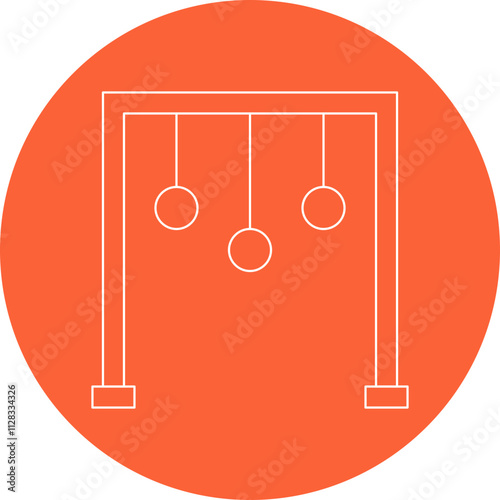 Monkey Bars icon single vector illustration