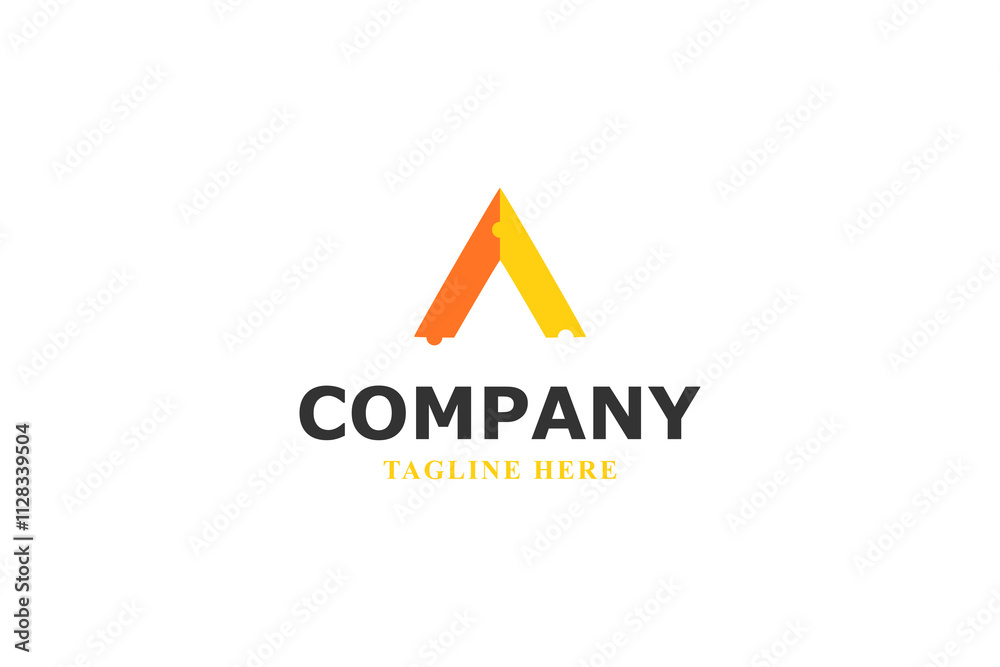 modern a letter logo with puzzle pieces modern a letter logo with puzzle pieces