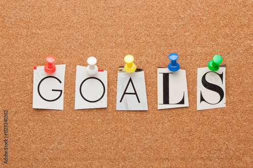 Goals Cut Out Letters