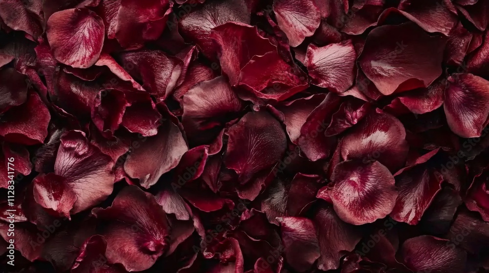 A Deep Crimson Collection Of Rose Petals A Deep Crimson Collection Of Rose Petals