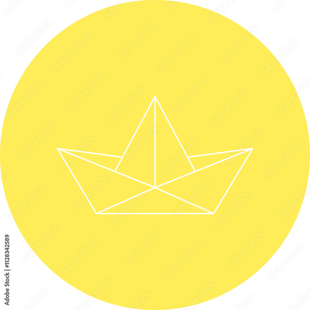 Paper Boat icon single vector illustration Paper Boat icon single vector illustration