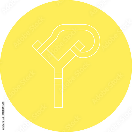 Slingshot icon single vector illustration