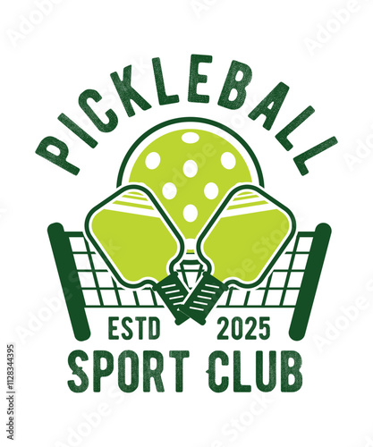 pickleball sports club t-shirt design
