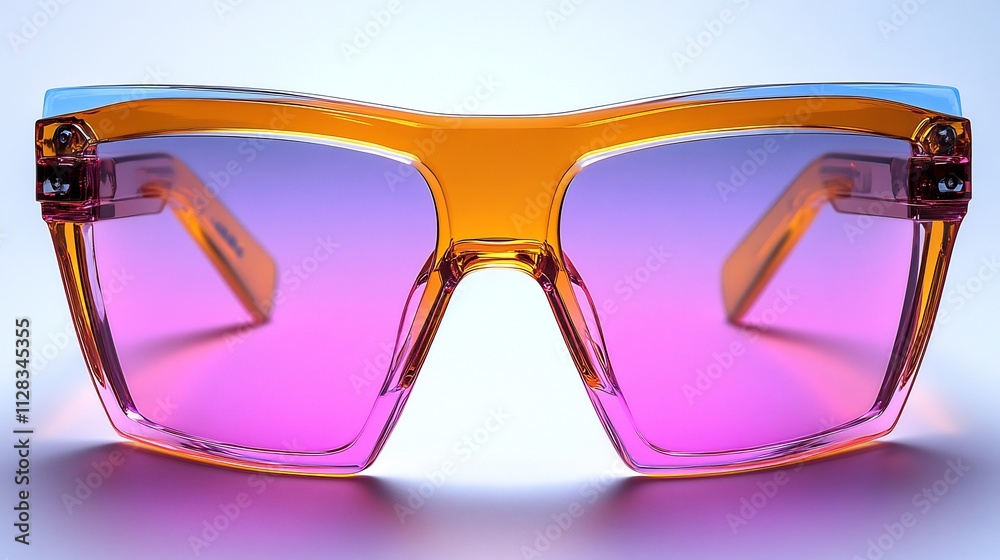 © Stock Source - Isolated white background luxury sunglasses sleek neon designs and glossy lenses ideal for upscale office settings © Stock Source - Isolated white background luxury sunglasses sleek neon designs and glossy lenses ideal for upscale office settings