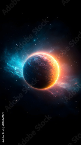 Wallpaper Mural Exploring a distant planet celestial event outer space digital art cosmic environment vivid perspective planetary wonders Torontodigital.ca