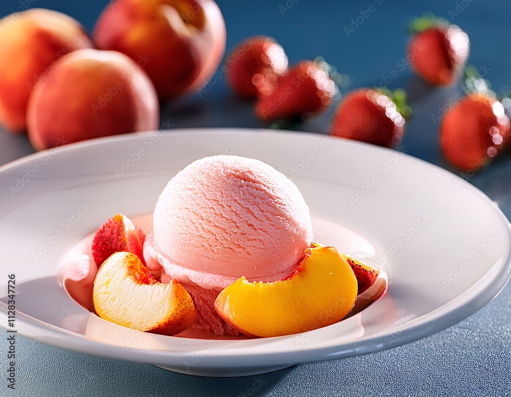 ice cream with fruits ice cream with fruits