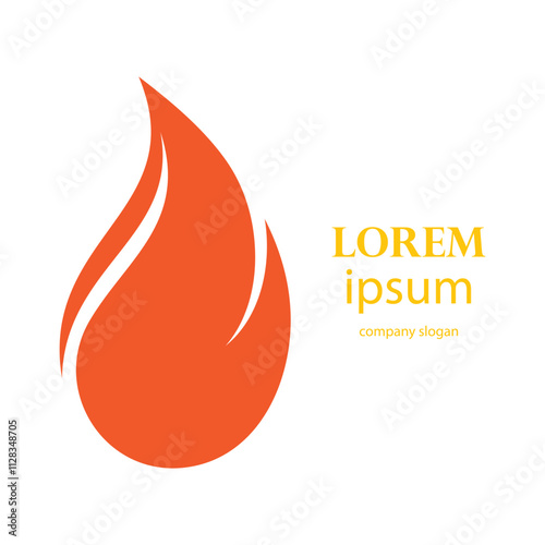 fire logo design burning and blazing