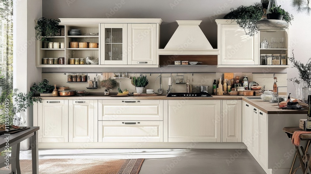 Cozy and Inviting Country-Style Kitchen with Natural Elements Cozy and Inviting Country-Style Kitchen with Natural Elements