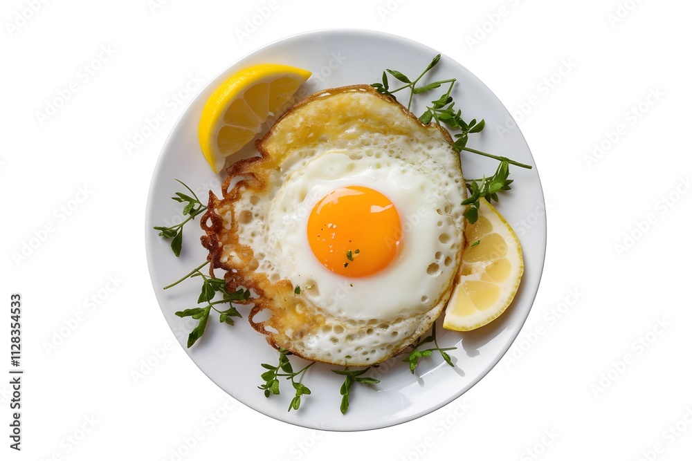 fried egg on a plate fried egg on a plate