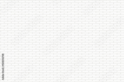 White Brick Wall Pattern Background with Classic and Rustic Design