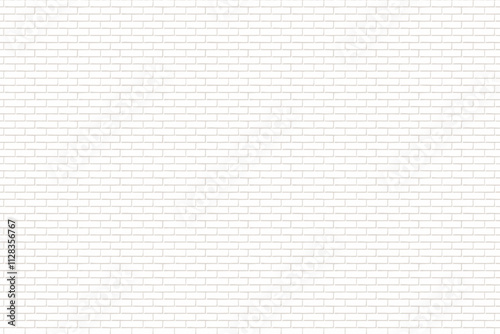 White Brick Wall Pattern Background with Classic and Rustic Design