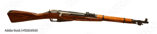 mosin nagant military vintage rifle isolated 