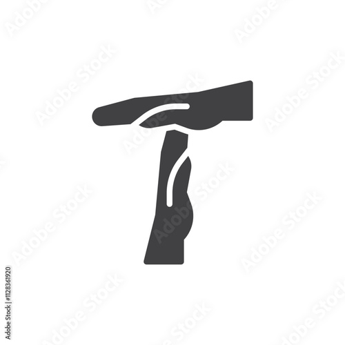 Hands making timeout vector icon