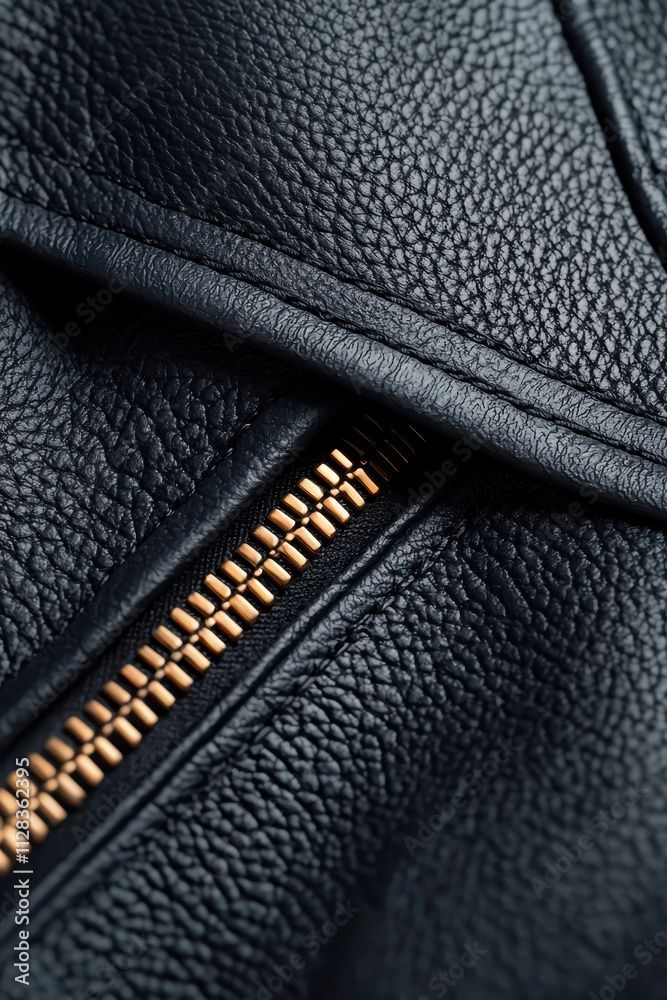 Explore the Intricate Detail and Craftsmanship of Stylish Black Leather with Brass Zipper Explore the Intricate Detail and Craftsmanship of Stylish Black Leather with Brass Zipper