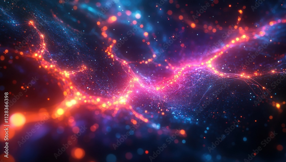 Stunning Abstract Cosmic Background with Glowing Nebulae and Vibrant Stars in a Colorful Swirl of Light, Energy, and Galactic Elements for Creative Projects Stunning Abstract Cosmic Background with Glowing Nebulae and Vibrant Stars in a Colorful Swirl of Light, Energy, and Galactic Elements for Creative Projects