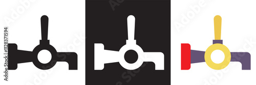 Beer tap icon . Vector illustration. isolated on white and black background. EPS 10