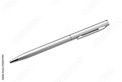 stationery for writing,  ballpoint pen isolated on white background